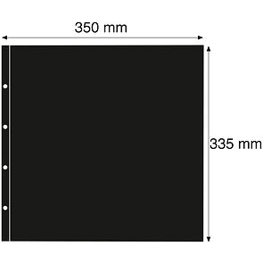 Pochettes plastiques MAXIMUM,intercalaires pour nouvelles cartes postales, noir