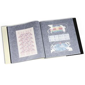 Album pour 24 feuilles entières surdimensionnées maxi. 340x370 mm