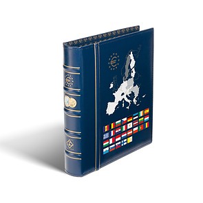 Reliure anneaux Optima, design classique 'Euro', empreinte tranche et couverture