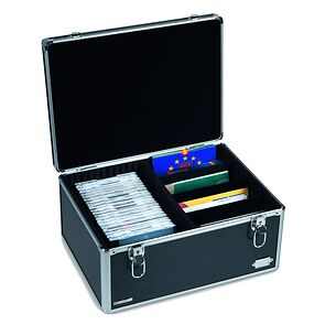Valisette Numismatique Cargo MULTI XL Schwarz/Silber