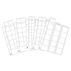 Feuilles Numismatiques Optima  pochettes par lot