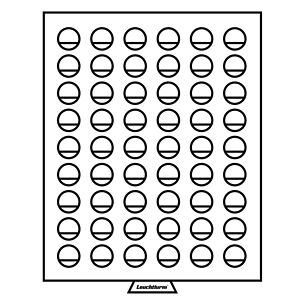 Médailliers à compartiment circulaires Teinte fumée/Bordeaux