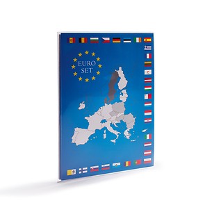Carte de collection pour 1 série de pièces d’Euro