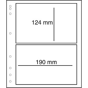 MOC Feuilles neutres LB avec feuille de protection, 2 compartiments