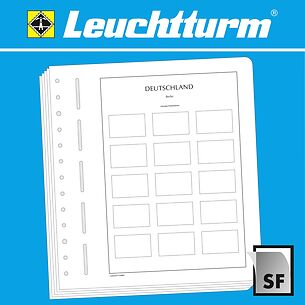 LEUCHTTURM Feuilles d'album neutres pour timbres de distributeur type'Klüssendorf', Berlin