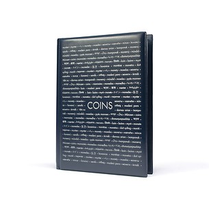 Album de poche Route 96 avec 8 feuilles  Numismatiques pour  chacune 12 pièces, bleu