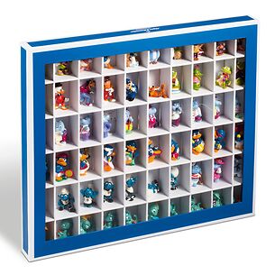 Showroom boîte de collecte avec 60 compartiments, bleu