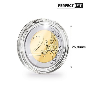 Capsules ULTRA Perfect Fit pour 2 Euro (25,75 mm), paquete de 10