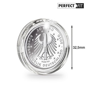 Ultra capsules Perfect Fit pour allemandes 20 Euro (32,50 mm), paquete de 10