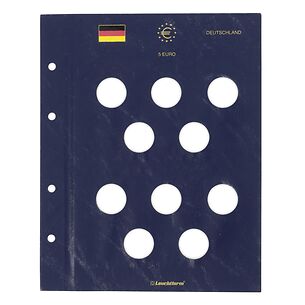 Feuilles numismatiques VISTA pour pièces commémoratives allemandes de 5 euros