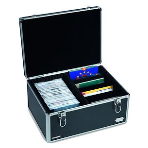 Valisette Numismatique Cargo MULTI XL Schwarz/Silber