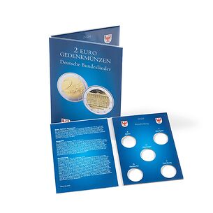 Carte pour les 5 pièces de 2 euros allemandes commémoratives de Brandebourg (2020)