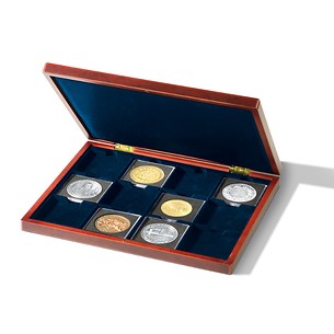 Coffret Numismatique VOLTERRA  UNO pour 12 pièces en QUADRUM XL / etuis carton XL