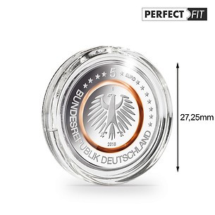 Capsules ULTRA Perfect Fit pour allemandes 5 Euro (27,25 mm), paquete de 10