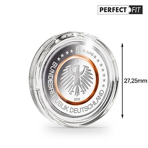 Ultra capsules Perfect Fit pour allemandes 5 Euro (27,25 mm), paquete de 10