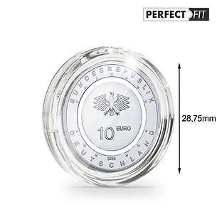 Capsules Ultra Perfect Fit pour allemandes 10 Euro (28,75 mm), paquete de 10