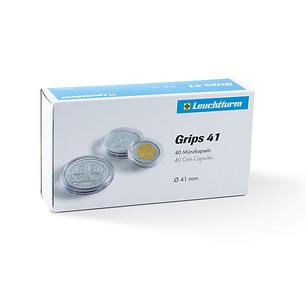 capsules pour pièces de monnaie diamètre intérieur 41 mm p.  40