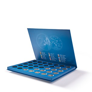 Coffret Lucca pour 35 pièces de 2 euros allemandes commémoratives en capsules