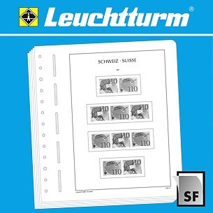LEUCHTTURM feuilles complémentaires SF Suisse combinaisons de timbres 2022