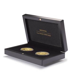 Ecrin Volterra pour 2 monnaies or Britannia (1 oz), année 2023