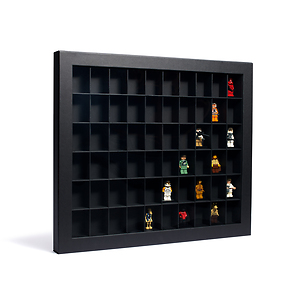 Showcase boîte de collecte avec 60 compartiments, noir