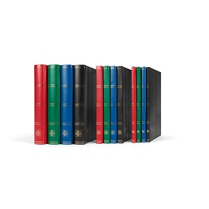 Classeurs pour timbres Basic,couverture non ouatinée, pages  blanches