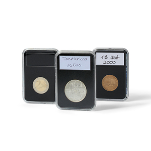 Capsule pour pièces de monnaieSlab insertions
