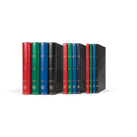 Classeurs pour timbres Basic,couverture non ouatinée, pages  blanches