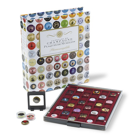 Album GRANDE CHAMP avec 10 feuilles pour 420 capsules de champagne