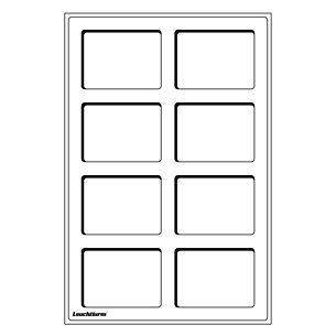 Tab plateaux L avec 8 cases pour capsules de pièces US, bleu