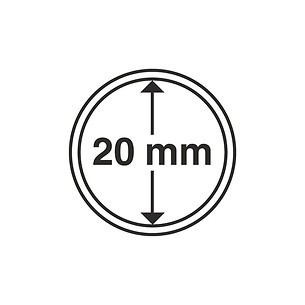 Capsules pour pièces de monnaie diamètre intérieur 20 mm