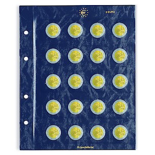 feuilles Numismatiques Vista,   pour pièces de 2 Euros