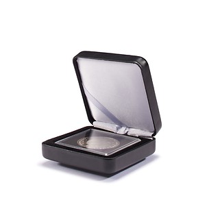 Ecrin Numismatique Nobile pour 1 Quadrum, 65x65 mm, noir