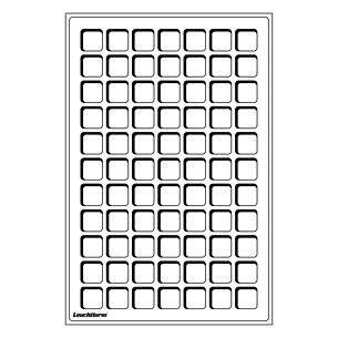 Tab plateaux L pour 77 pièces  de monnaie jusqu'à 22 mm Ø, bleu