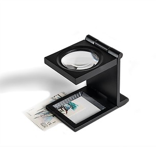 Compte-fils, grossit 5x, métallique, noir