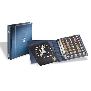 Album numismatique pour euros, format OPTIMA, bleu