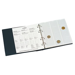 Album Numismatique Numis, Plus 5 Pochettes incluses, bleu