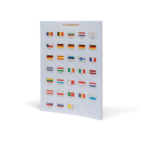 Jeton de drapeaux appropriés pour 2 Euro capsules 26
