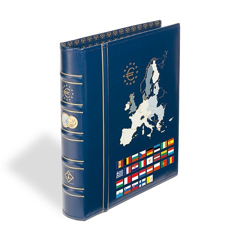 Reliure anneaux Optima, design classique Euro, empreinte tranche et couverture