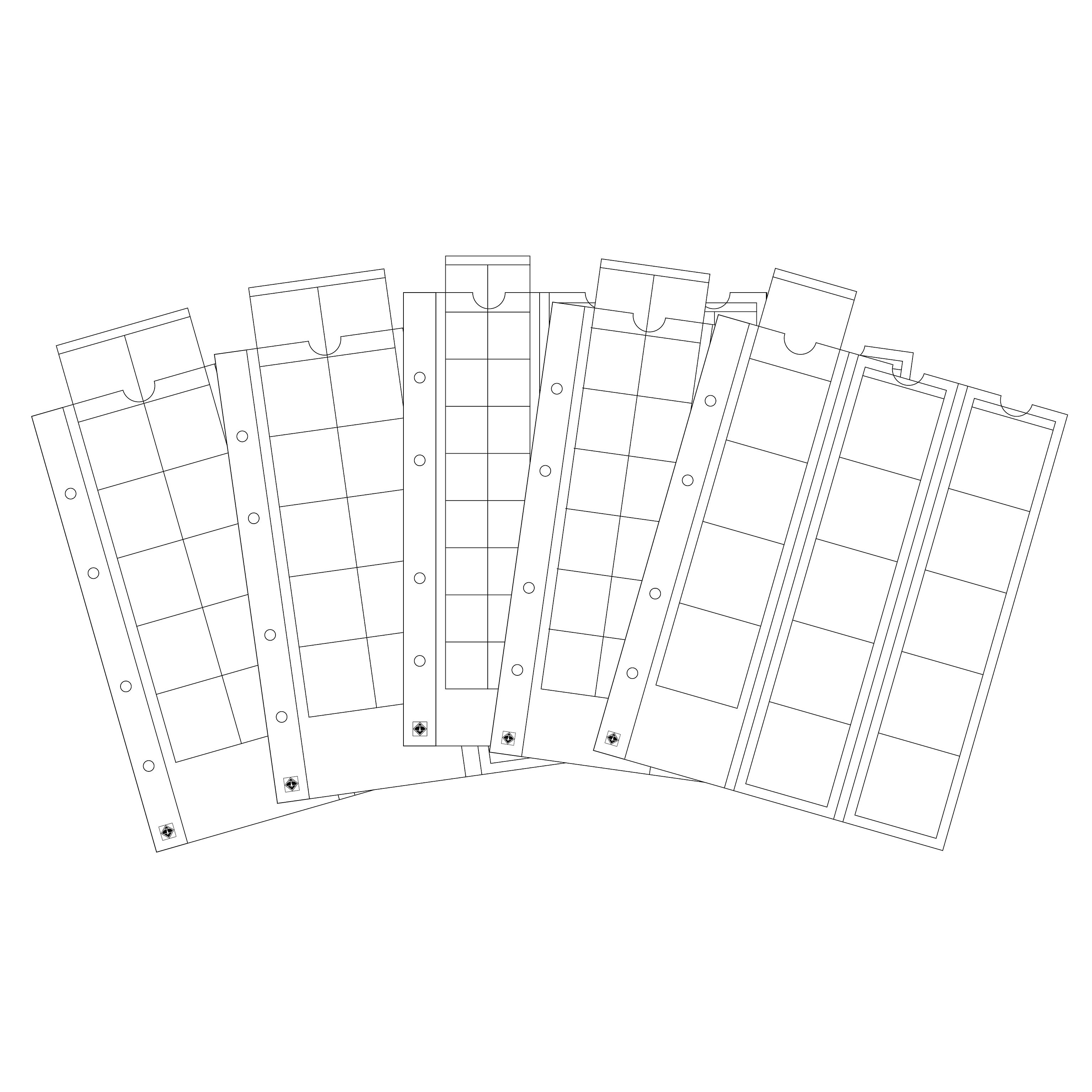 Lot de 10 pochettes transparentes pour classeur Sélection VAC pour