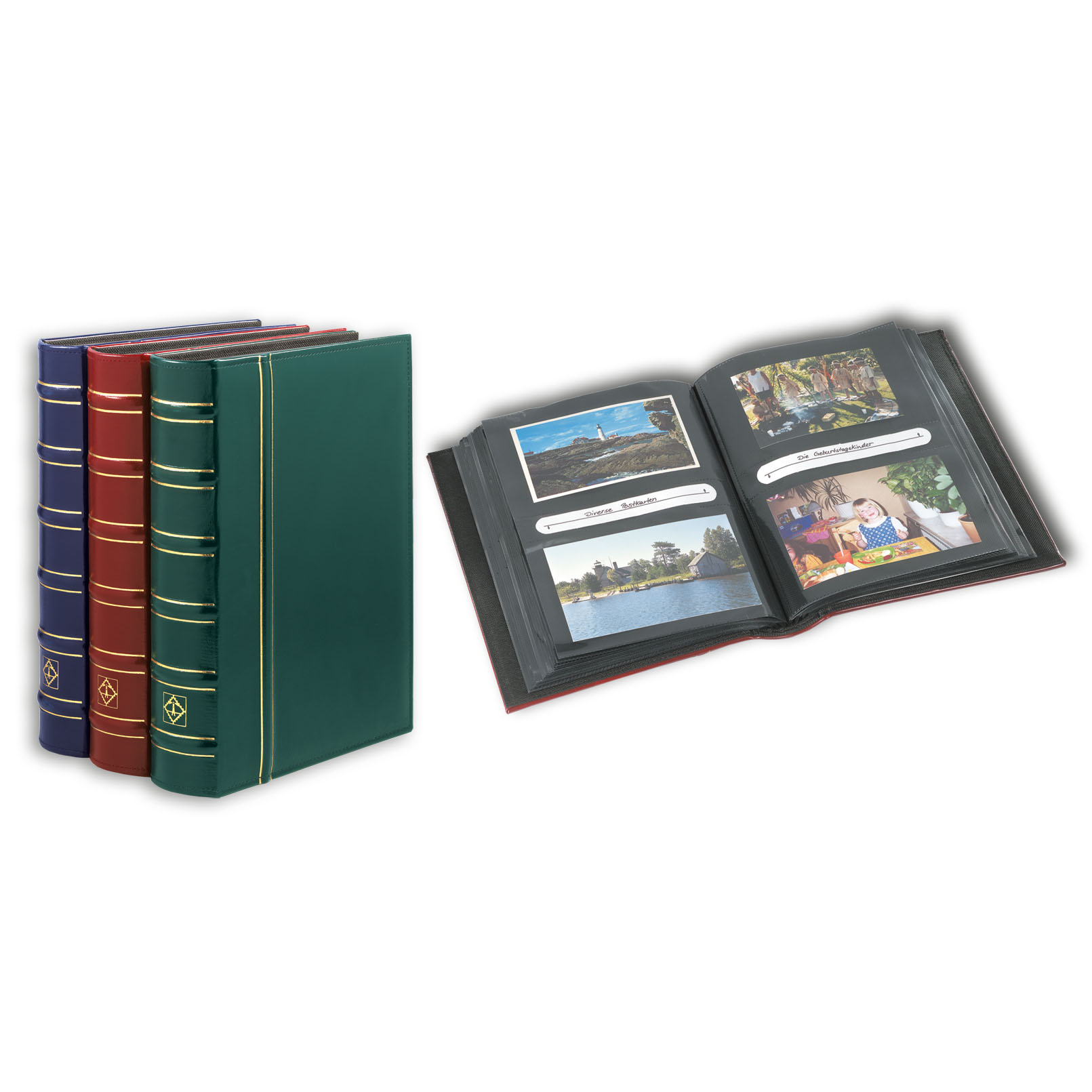 Album pour cartes postales horizontales et verticales