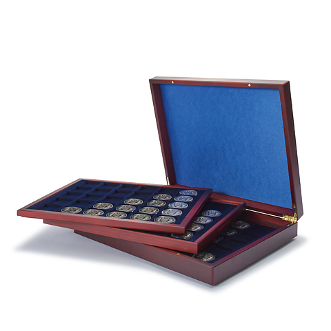 LINDNER box monnaies avec 20 alvéoles carrés de 50x50 mm. (p.e. cartons LINDNER box monnaies avec 20 alvéoles carrés de 50x50 mm. (p.e. cartons