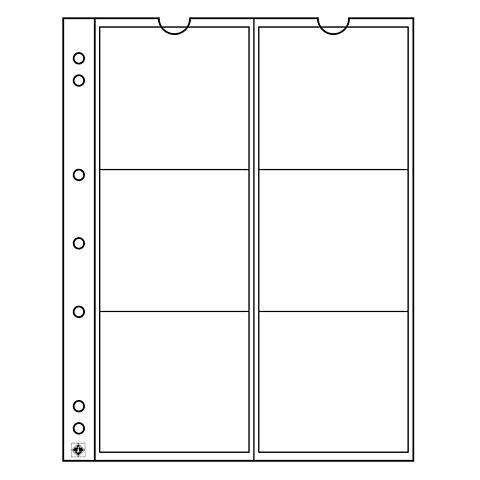 5 Feuilles monnaies Optima 27 à 35 cases de 27mm M35 Leuchtturm 306013