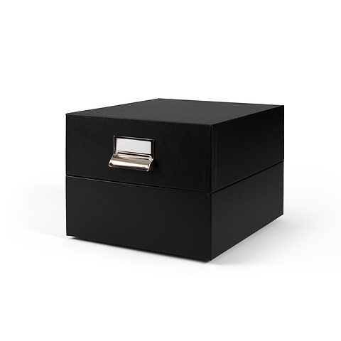 Leuchtturm Boîte D'Archives Noire – Rangement Pour Cartes Postales, Billets, Pièces Et Documents Jusqu'au Format A5 – Coffret De Collection Avec Séparateurs – Idéal Collectionneurs
