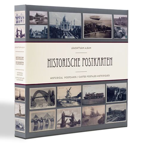 Album Collectionneur Cartes Postales Anciennes - 200 Emplacements Avec Pochettes Transparentes - Format 145x95 Mm