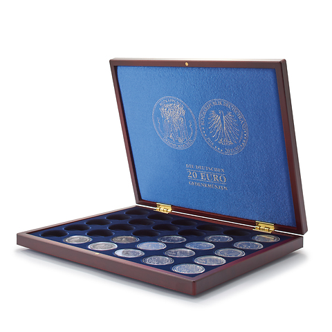 Coffret Lucca pour 35 pièces de 2 euros allemandes commémoratives en capsules Coffret Lucca pour 35 pièces de 2 euros allemandes commémoratives en capsules