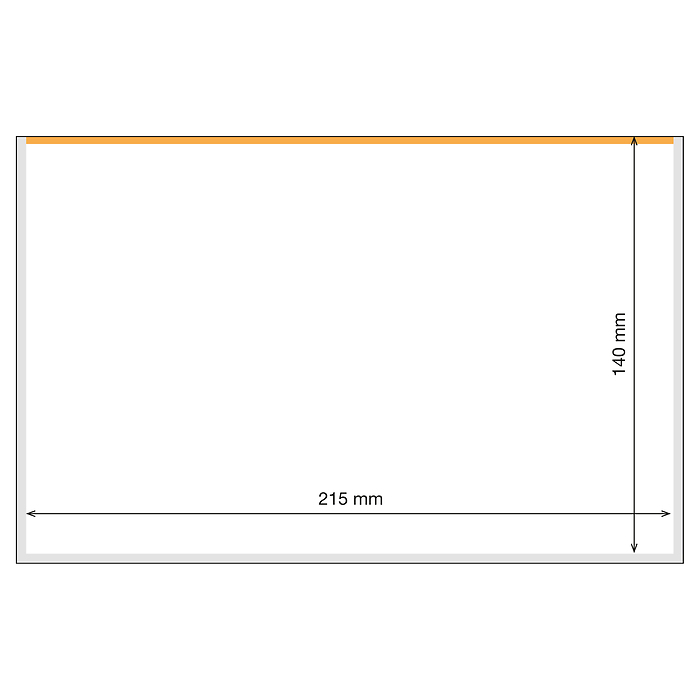 Basic Plus 215 pochettes à chargement par le haut pour billets de banque, paquet de 25