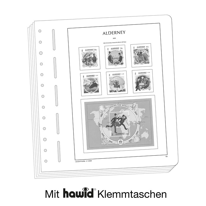 Leuchtturm feuilles complémentaires SF Aurigny 2025