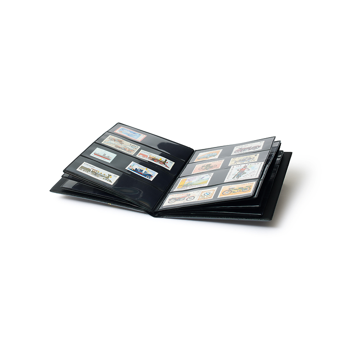 Route Album à pochettes pour timbres, noir
