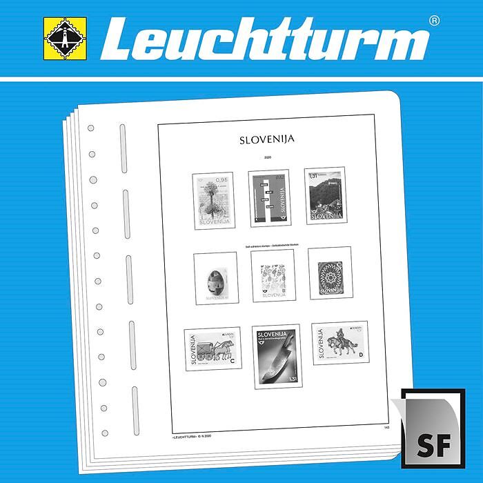 Leuchtturm feuilles complémentaires SF Slovénie 2025